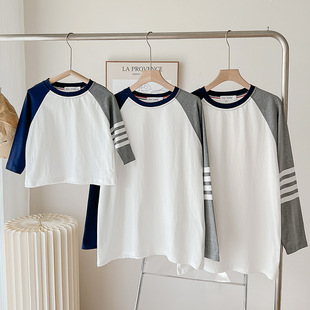 Parent-child clothing a family of three autumn 2024 new casual fashion sweater western style spring and autumn mother and child mother and daughter coat tide
