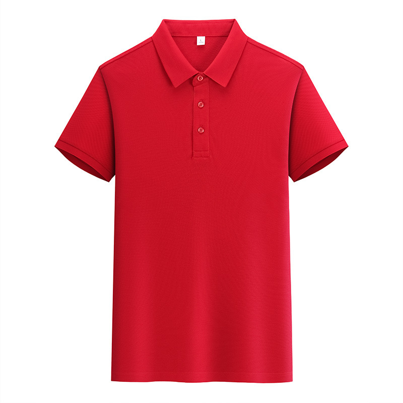 Polo de manga corta de algodón Pima de alta gama con solapa de negocios, polo de algodón para hombre, ropa de trabajo personalizada.