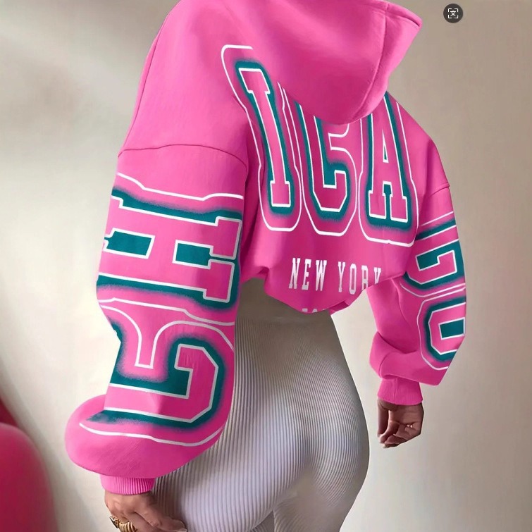 Retro Oversized Unisex Color-Block Hooded Sweatshirt Pullover Digital Print Casual Streetwear 95% Polyester For Women S-XXXL Fall Winter_ecoleips.com