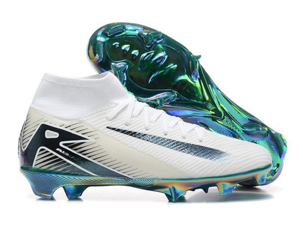 Comercio exterior nuevo Assassin 16 zapatos de fútbol competencia profesional zapatos de alta altura construidos totalmente cojín impermeable de punto zapatos de fútbol FG