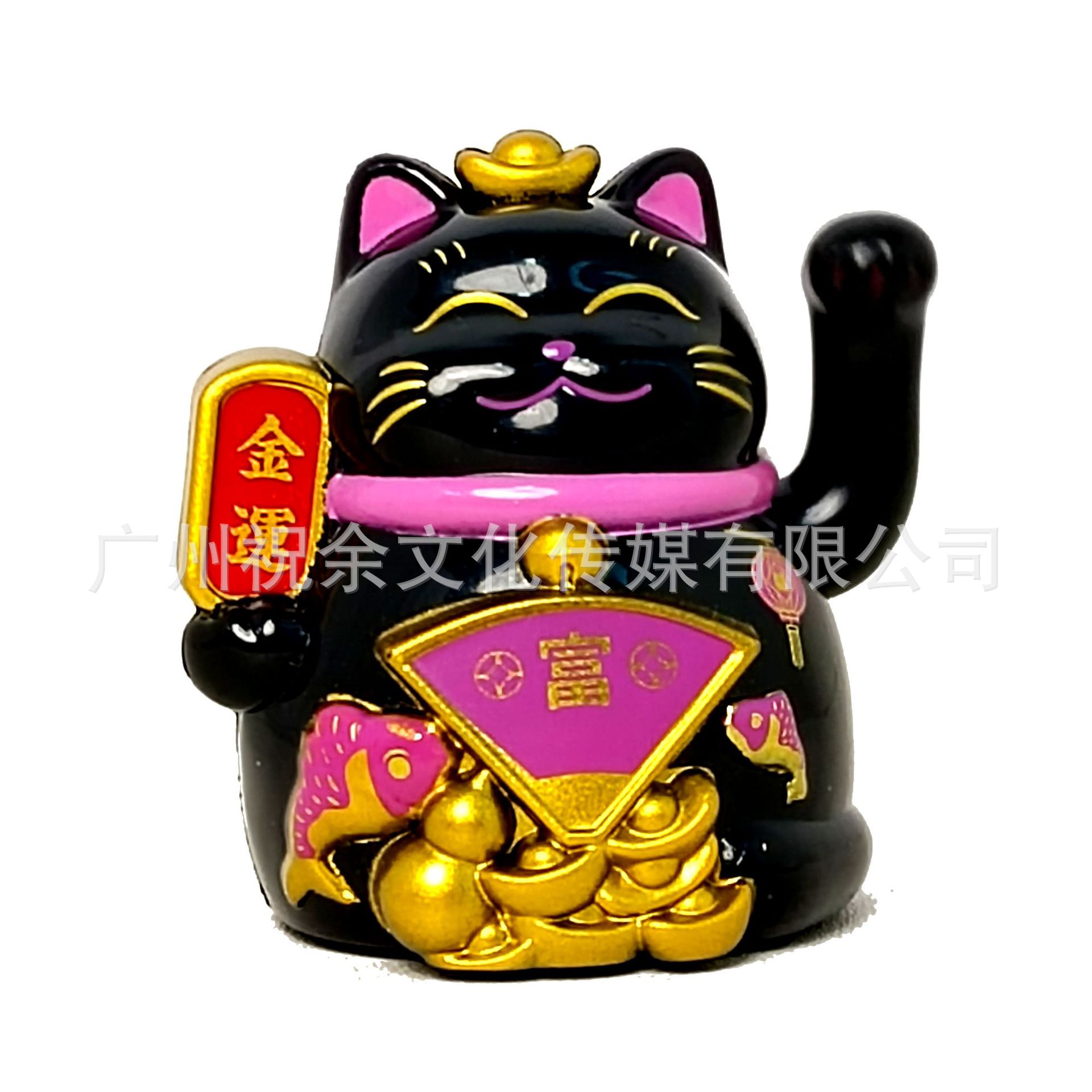 Mini adornos de la suerte para gatos y accesorios de regalo para coches de tienda de manualidades con cubiertas antipolvo