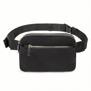 Cross-border Explosive Waist Bag Multi-pocket Nylon Waterproof Chest Bag Crossbody Bag Outdoor Sports Running Crossbody Waist Bag for Men and Women