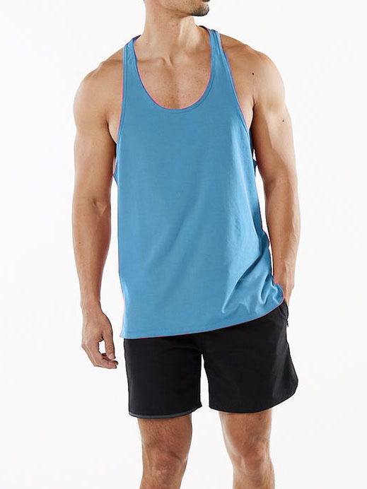 Wholesale Men's Basic Solid Color Sleeveless Men's T-shirt display picture 15