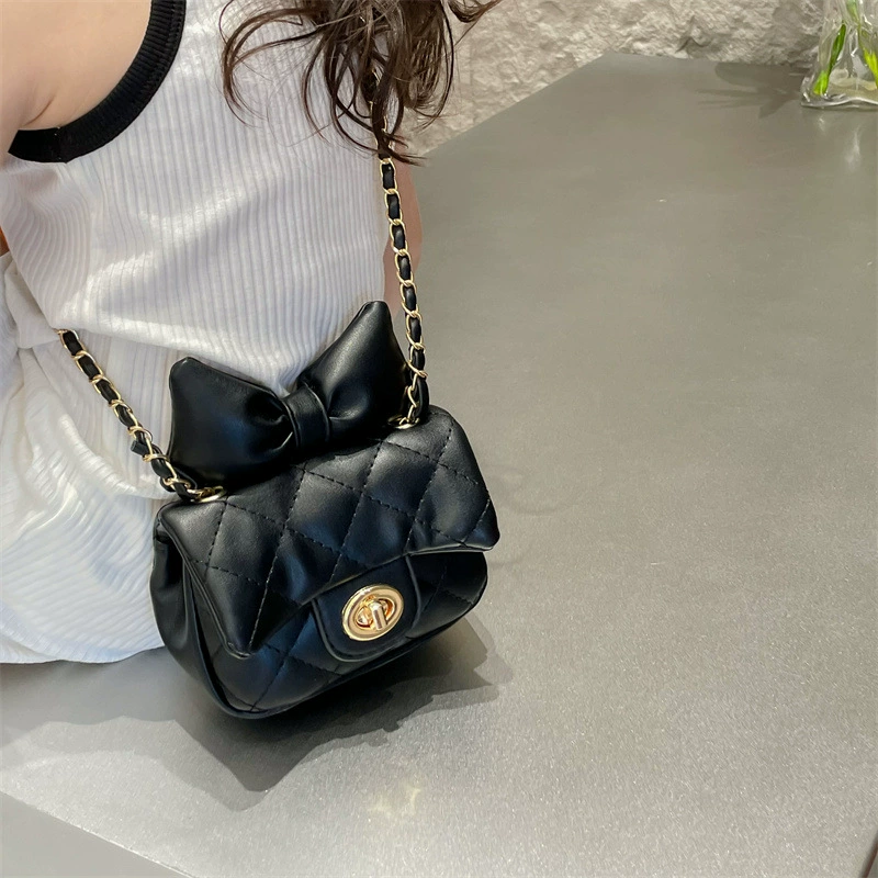 Soft children's bag, small shoulder bag, children's one-shoulder bag, decorations, Chanel style