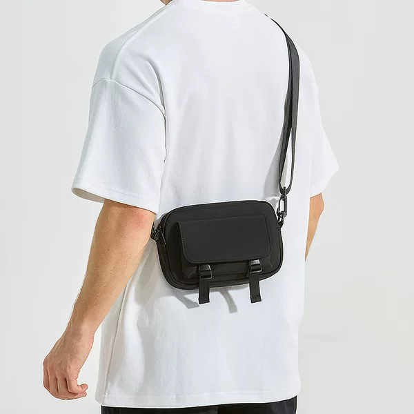 New multi-pocket shoulder bag, motorcycle bag, Korean-style men's bag, Japanese-style crossbody bag, student backpack, men's phone bag