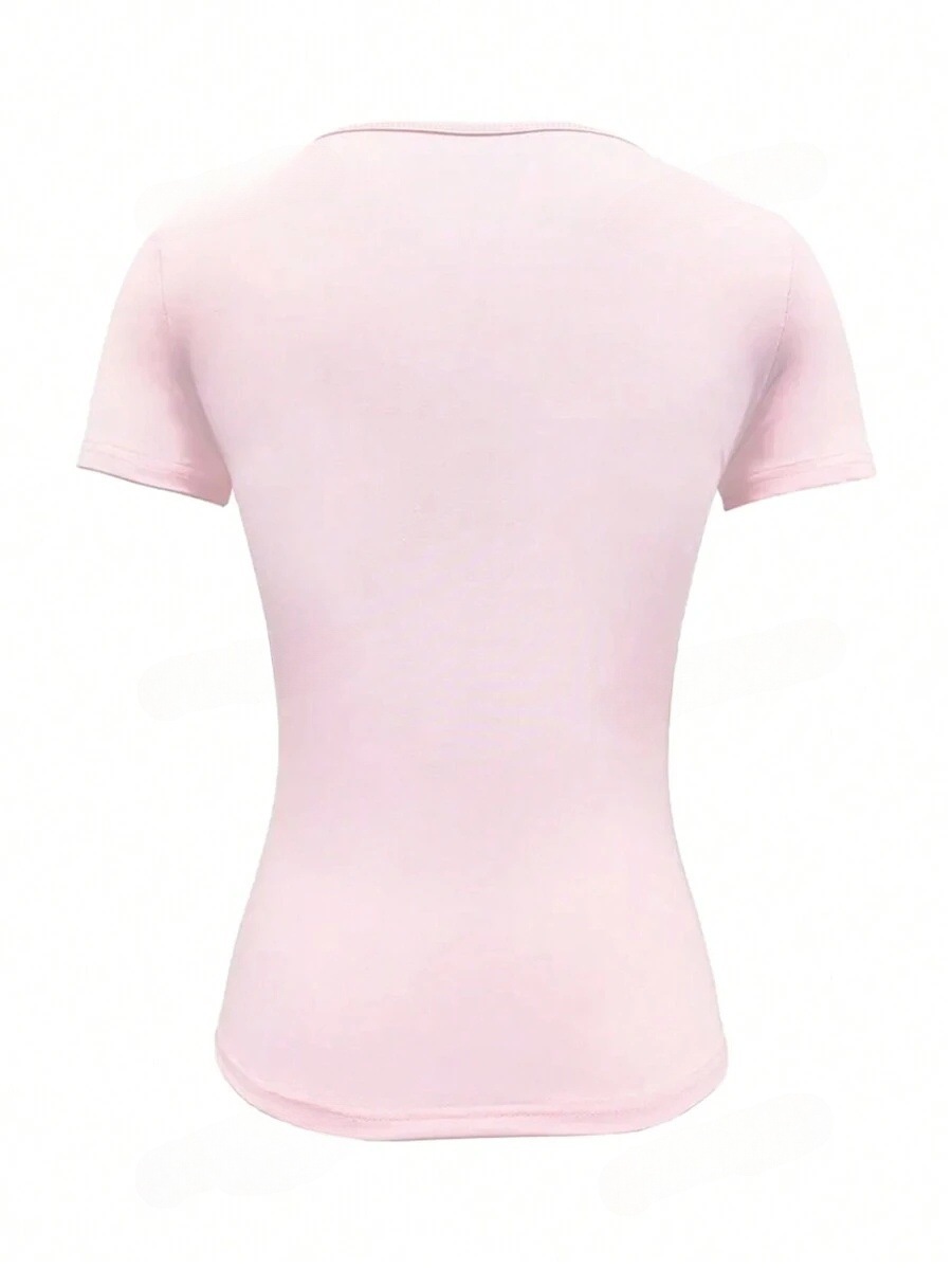 2024 Hot-Selling European And American Style Slim Fit Round Neck Short Sleeve T-Shirt Cross-Border Trade_ecoleips.com