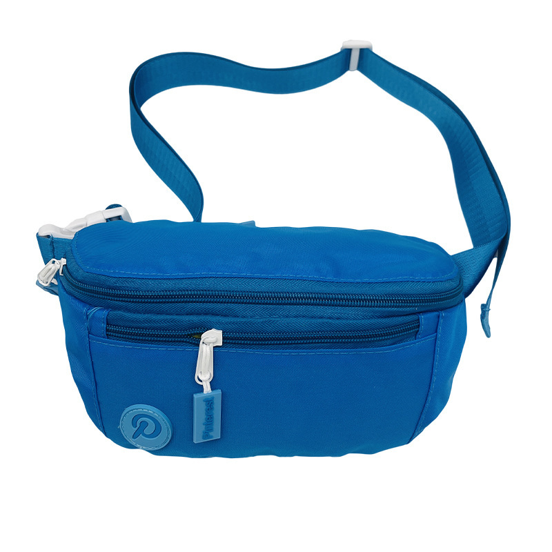 New Oxford Cloth Waist Bag Outdoor Running Sports Bag Casual Crossbody Bag Multifunctional Men's and Women's Shoulder Bag Printed logo