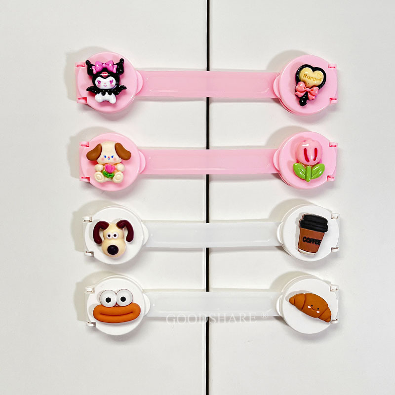 儿童安全锁抽屉固定卡扣可爱卡通柜门锁扣防宝宝开门神器618大促