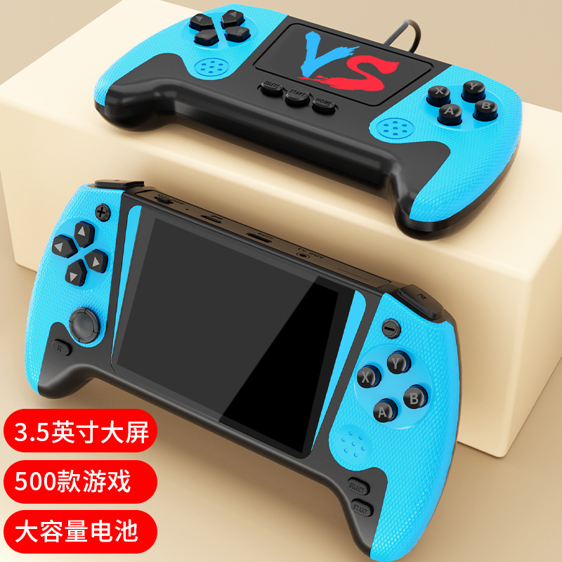 2025跨境新款掌上游戏机FC经典复古怀旧大屏掌机便携迷你双人掌机|undefined