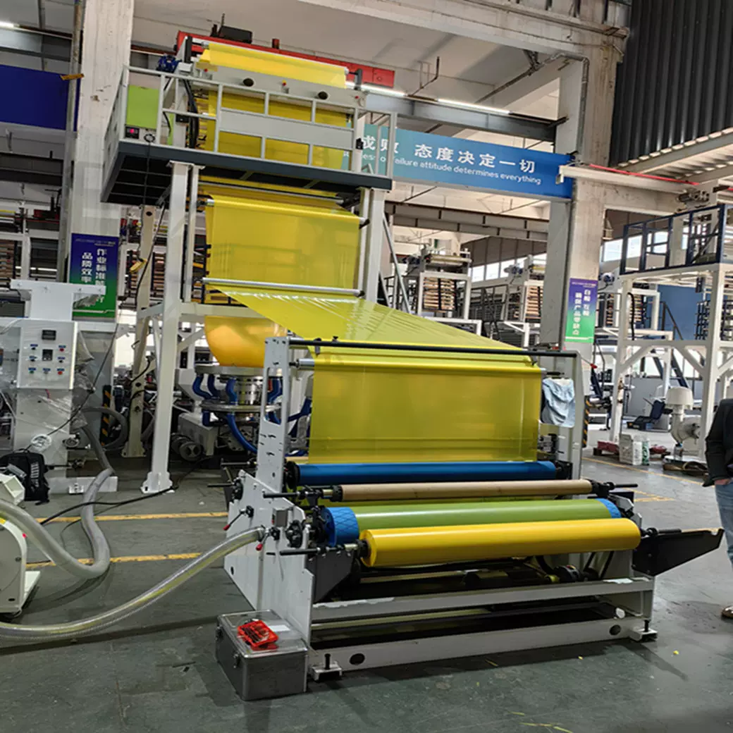 瑞安厂家专业生产FM系列吹膜机   警示带吹膜机旋转双收