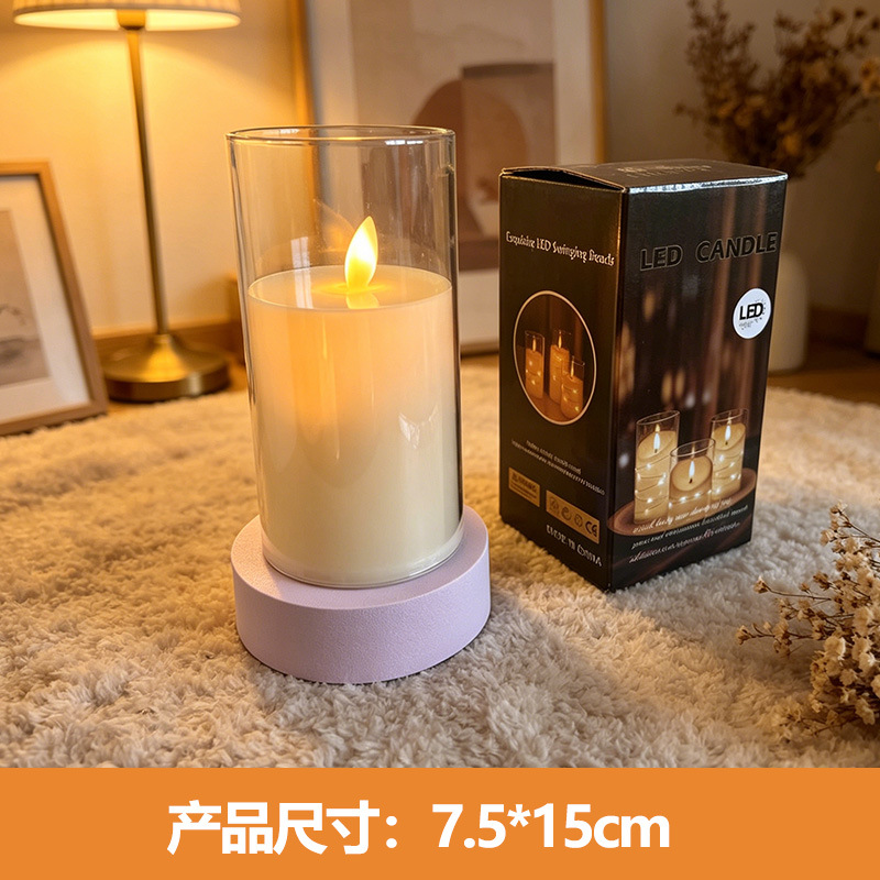 Velas electrónicas LED lámpara de vela de simulación boda festivales de carga vela diseño accesorios adornos de atmósfera lámpara personalizada