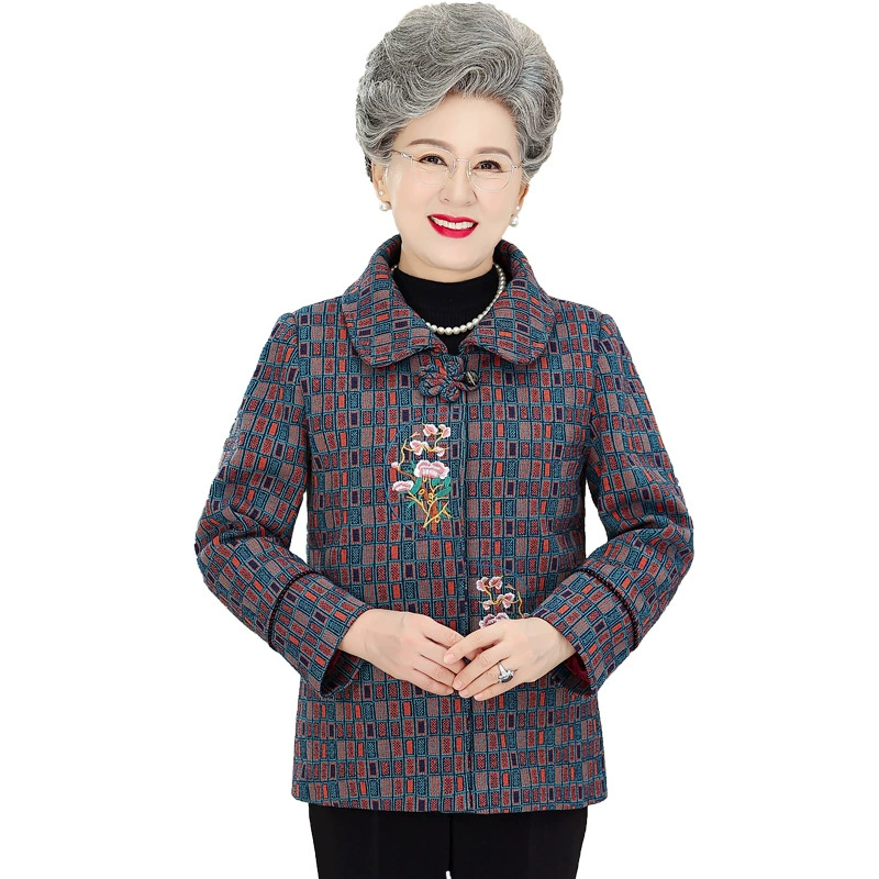 Autumn spring jacket for mother, 70 years, for teenagers