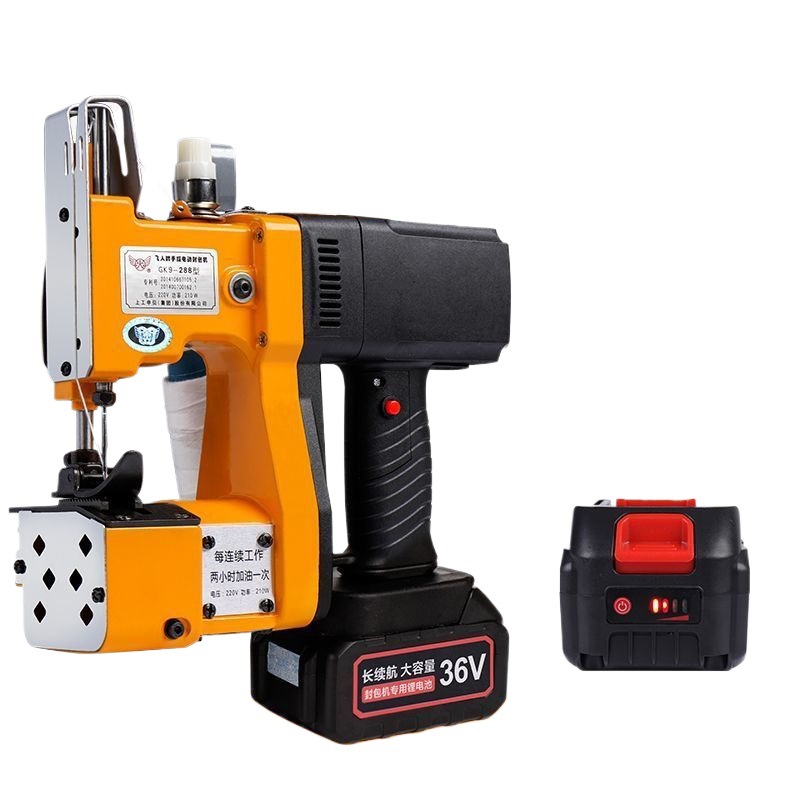 Máquina de coser inalámbrica de la marca Feiren Máquina de sellado de carga pequeña portátil Bolsa tejida Máquina de embalaje y sellado Serie GK9