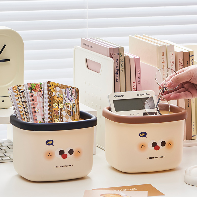 Desktop Cute Trash Can High Color Value Student Dormitory Mini Paper Scrap Storage Bucket with Lid for small size Household Waste Bucket Desktop Cute Trash Can High Color Value Student Dormitory Mini Paper Scrap Storage Bucket with Lid for small size Household Waste Bucket
