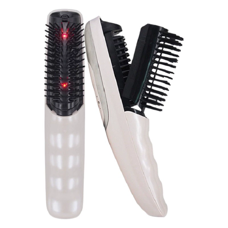 Трансграничная электрическая массажная расческа с красным светом, массажер для головы, чтобы выгибать сухожилия, расческа для ухода за здоровьем, вибрирующая парикмахерская расческа, оптовая продажа