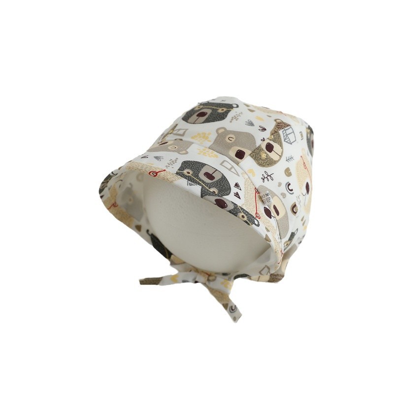 Sombreros para bebés primavera y otoño nuevos gorros de protección de orejas gorras de correa gorras para bebés hombres y mujeres gorras de sombrero grande sombrero de sombra