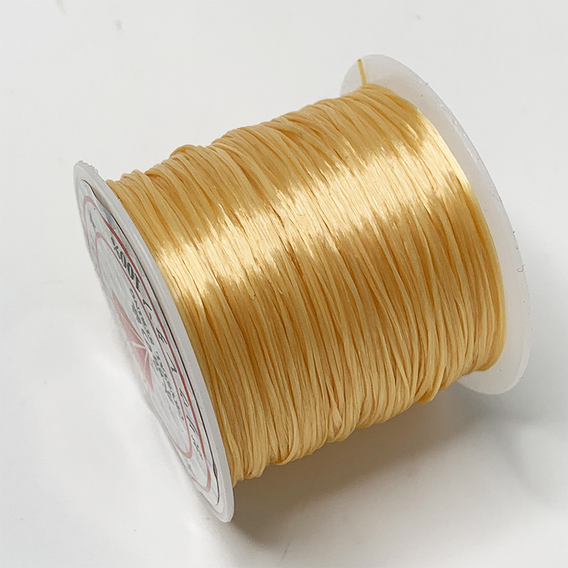 Cordón de pulsera de alta calidad de alambre plano elástico, cordón de cuentas resistente al desgaste, cordón de juego de alta elasticidad, cordón especial para pulsera