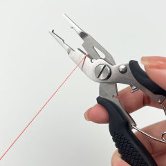 New stainless steel lure pliers, outdoor multi-functional fishing pliers, micro-object open loop line cutting and hook picking pliers wholesale