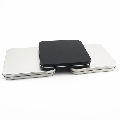 Metal tinplate box, flip-top cigarette box to carry around, tea box, card box, logo pattern can be printed