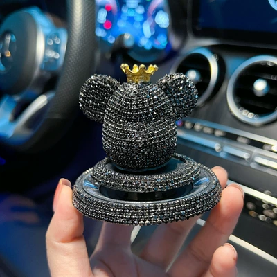 Perfplant seat bear car aromatherapy decoration car - black-aromatherapy