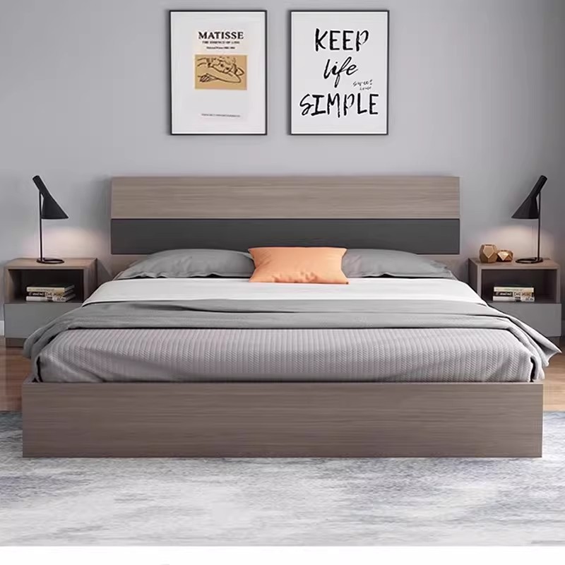 Mesa de cabezal de cama pequeña casera de dormitorio armario de almacenamiento integrado simple estante de almacenamiento junto a la cama armario de almacenamiento para alquiler