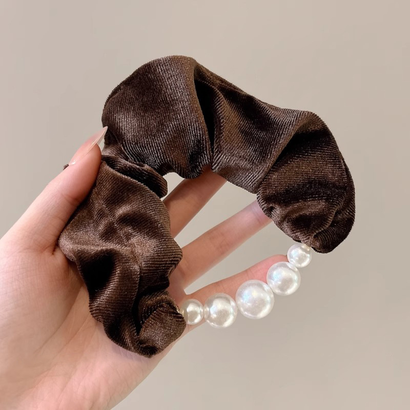 Satín acrítico anillo de cabello de intestino grueso de mujer cuerda de cabello rosa de alta calidad temperamento suave super gran tocado de cabello