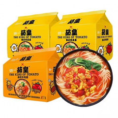 統一袋詰めトマトエッグヌードル インスタントトマトビーフヌードル インスタントラーメン インスタントラーメン タマトイエロー 夜食