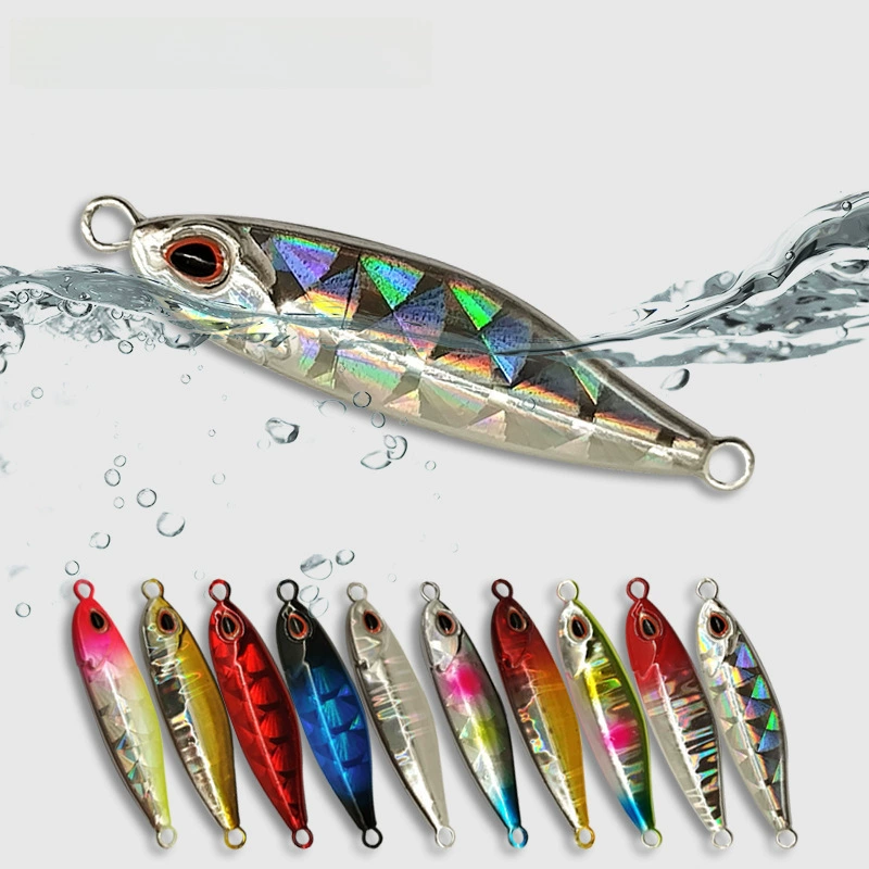 Luya iron plate bait laser 10g14g21g28g iron plate lead bait Luya iron board nude bionic babbon fake bait approval