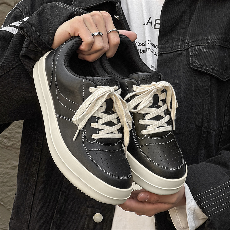 Niche American Retro Sneakers Men's Casual Sports Shoes Trendy All-match Thick Sole Men's Shoes 25217-X