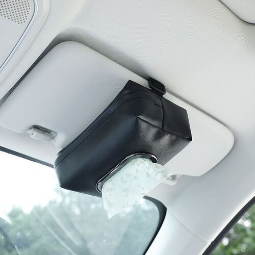 High-end suspension front seat decorative car tissue box dual-purpose hanger sunshade armrest box automotive tissue box