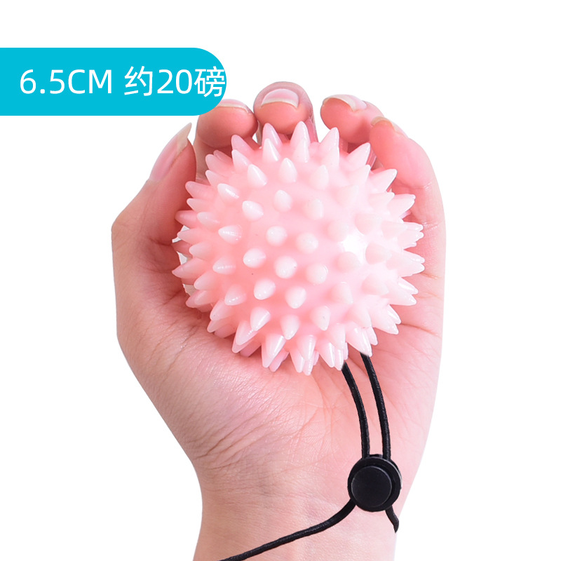TPR Bola de erizo de cuatro dedos Entrenamiento de agarre primario Bola suave Rehabilitación de ancianos Parálisis parcial Masaje de viento Bola de dedos Práctica de manos