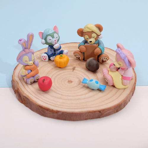 Sleeping Duffy Star Dew Rabbit Individual Set Doll Handmade DIY Accessories Keychain Patch Necklace Light Accessories