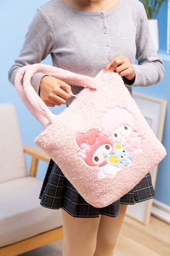 Cartoon casual shoulder bag large capacity handbag furry handbag mommy bag girl fashion bag storage bag