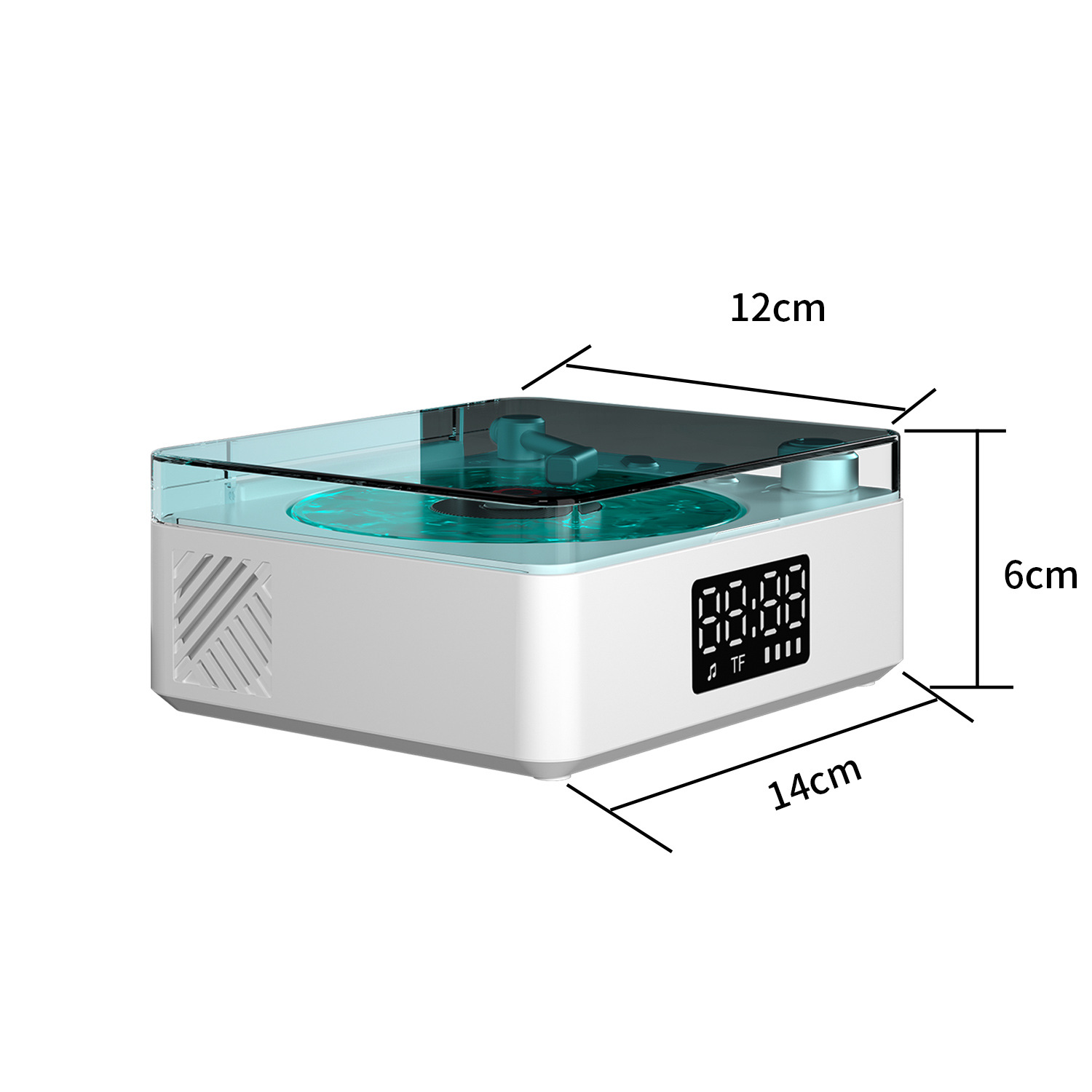Versión en inglés transfronteriza Escuchar el ruido blanco marino Reloj inalámbrico Retro Bluetooth Audio pequeño Altavoz Proyección Atmósfera Regalo