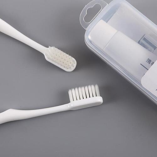 Toothbrush Hotel Set Travel Muji Japanese Style Business Travel Hotel B&B Soft Toothpaste Travel Toothbrush