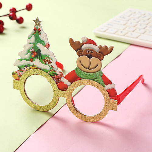 Christmas decorative glasses for adults and children Christmas gifts holiday supplies gifts party creative glasses frames wholesale