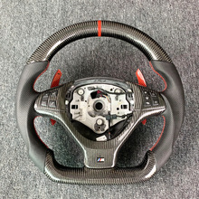工厂直销适用于2012款宝马X6X5碳纤维方向盘改装