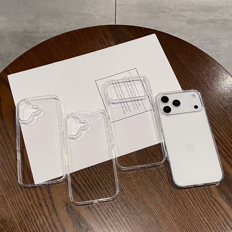 适用iPhone17proMax透明手机壳亚克力防刮花苹果17 Air简约保护套|undefined