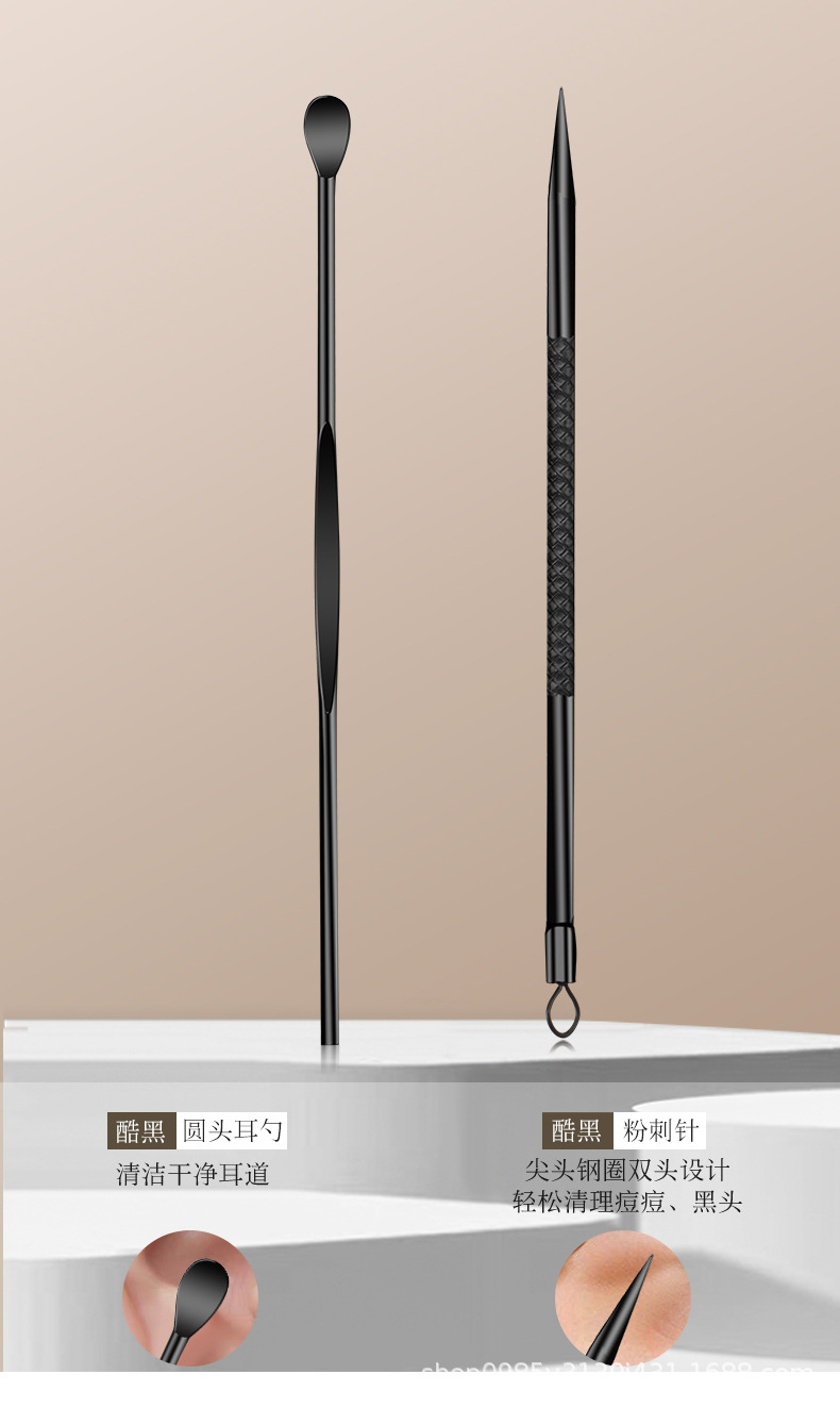 Sınır ötesi tırnak makası seti tam set siyah 24 parçalı ölü deri makası manikür aleti seti tırnak makası manikür aletleri