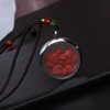 Organic natural ore, building blocks, opening pendant, necklace, 2023 collection, cinnabar