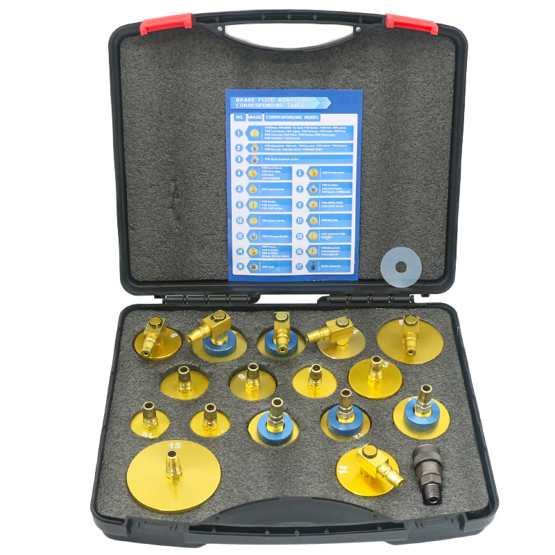 Máquina de reemplazo de aceite de freno del coche conector especial conector de conversión conjunto completo de reemplazo de aceite de freno líquido de frenos conector traje
