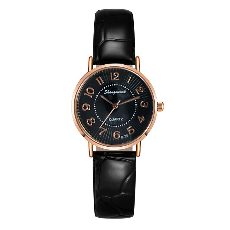 Vollautomatische neue wasserdichte Quarzuhr mit einfachem Gürtel, nicht mechanisch, für Damen_voghion.com