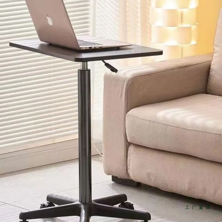 移动升降桌子带滑轮小型床边站立笔记本电脑桌直播工作台书桌讲台