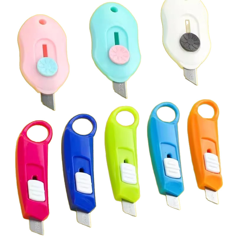 Nube mini cuchillo de arte pequeño portátil para estudiantes para abrir sobre cuchillo de corte de papel cuchillo de oficina expreso cuchillo de arte de apertura