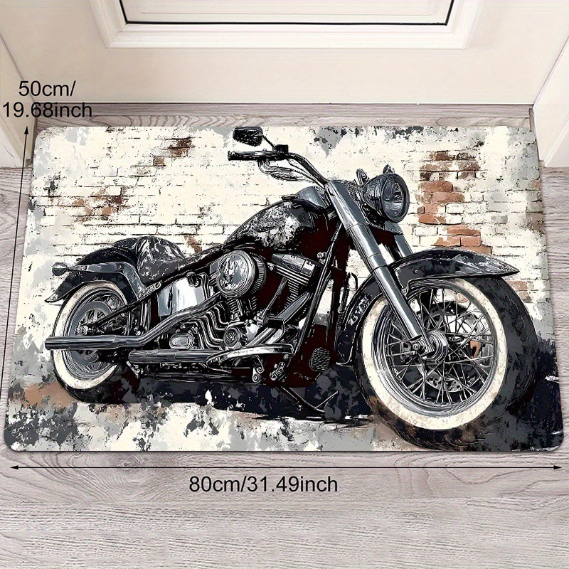 American-Style Cross-Border Racing-Themed Entrance Mat, Washable, Customizable, Labelable, Direct from Manufacturer, Diatomaceous Earth Foot Mat