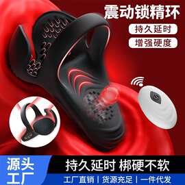 厂家直销批发佩罗娜振动电动男用自慰锁精环充电蛋蛋男用情趣用品