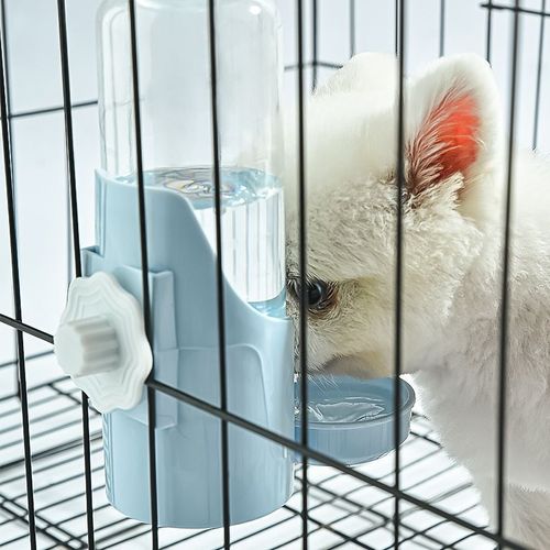 Cat hanging water dispenser, cat bowl, cat basin, automatic feeding water feeder, rabbit hanging cage, kettle, pet supplies