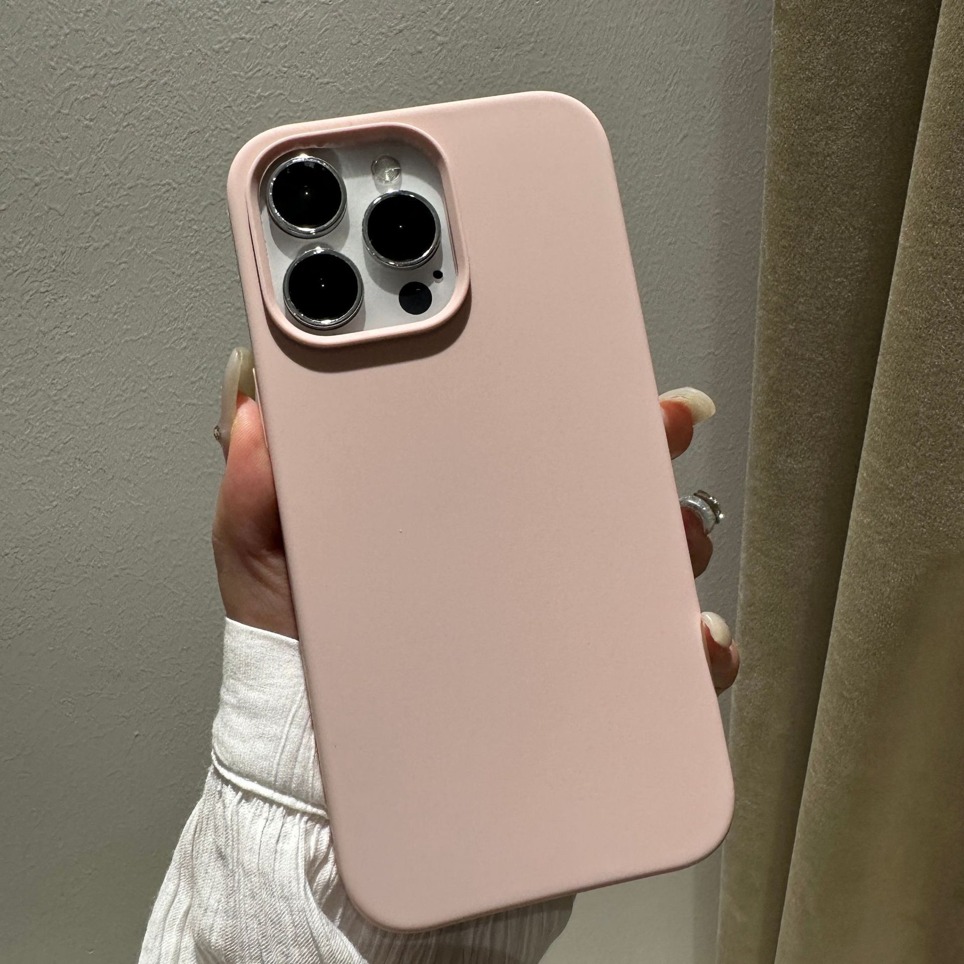 Adecuado para iphone12 funda de silicona líquida Apple 11pro piel sensación esmerilado 12max con LOGO pelusa teléfono caso