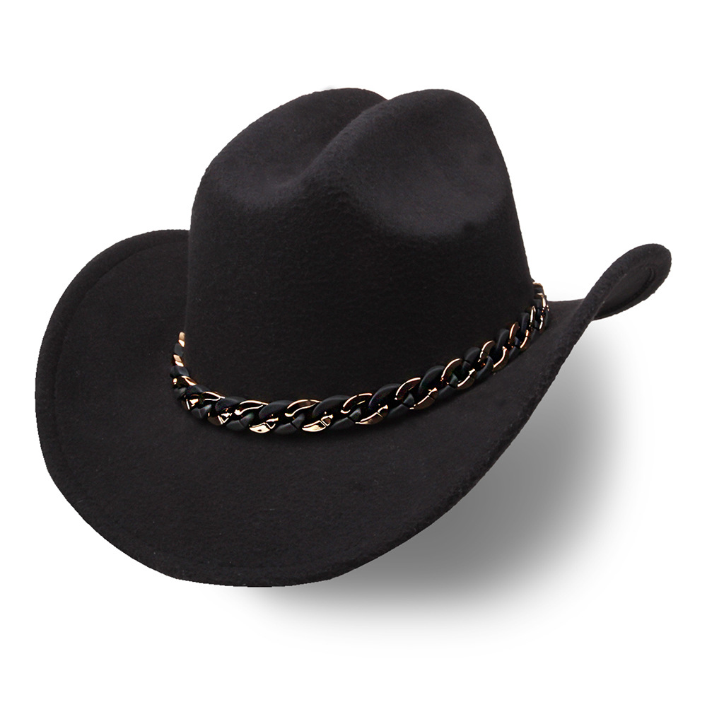 Venta al por mayor transfronteriza Amazon nueva fiesta novia sombrero de vaquero música fiesta sombrero de jazz fieltro sombrero de vaquero occidental