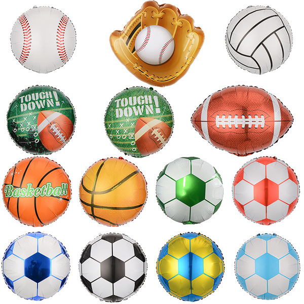 Football basketball baseball balloon